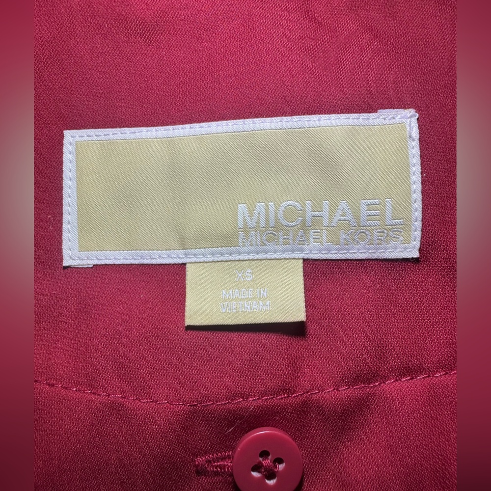 Michael kors Women's Red Button-Up Coat - Picture 13 of 13